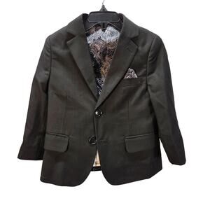 Isaac Mizrahi Kids Modern Fit Cotton Blazer Single Brested Sport Coat Boys 2 NWT